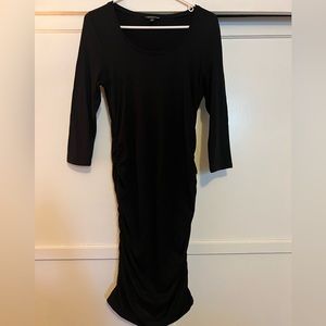 Black sweater dress from Express. Hugs all the right places